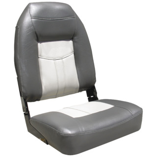 Deluxe High Back Upholstered Folding Seat With Aluminium Hinges