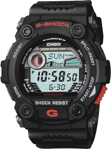 CASIO G-Shock Tide Watch With Resin Body And Band 