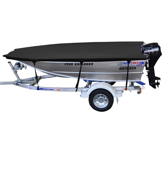 Durable Custom Boat Cover For Quintrex 350 Outback Explorer Open Boat Forked Bow Oceansouth