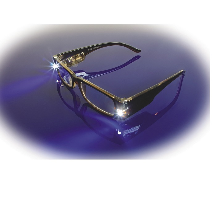 Magna Lite Reading Glasses 1X Magnification With Built-In Lights 