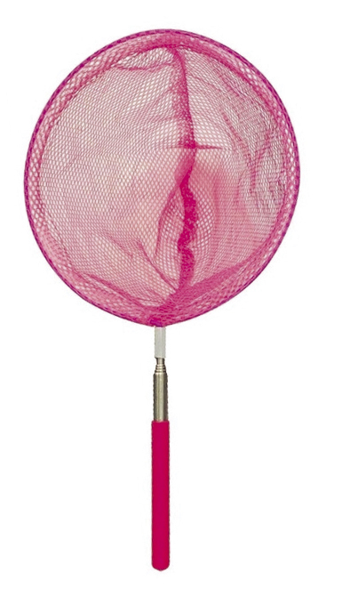 Kids Fishing net With Telescopic Handle Pink 