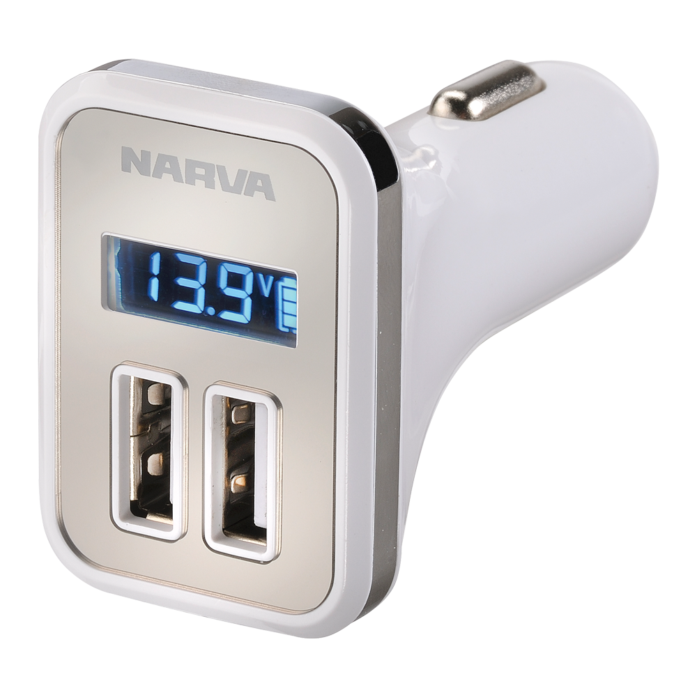 USB Power Adaptor With LED Volt/Amp Display