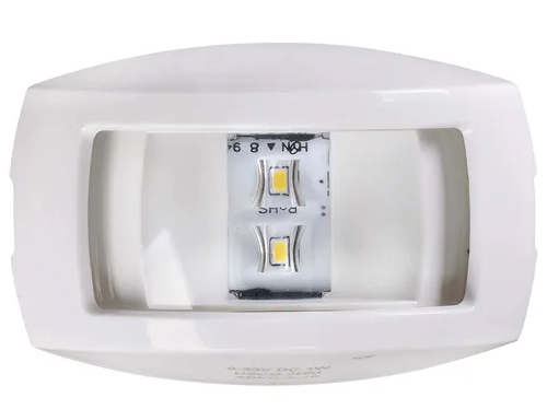 Stern LED Navigation Light With ClearLens White Body 