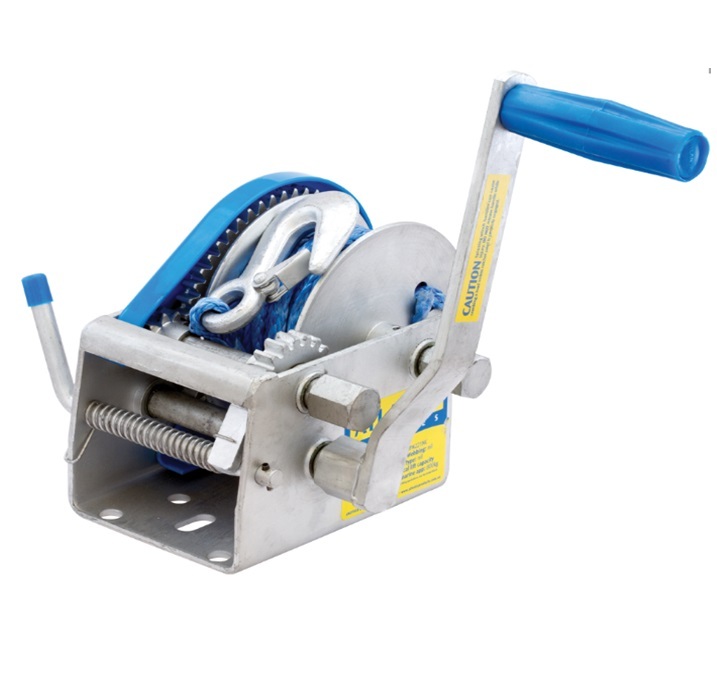 Atlantic Manual Trailer Winch 10:1-5:1-1:1 1000kg Rope