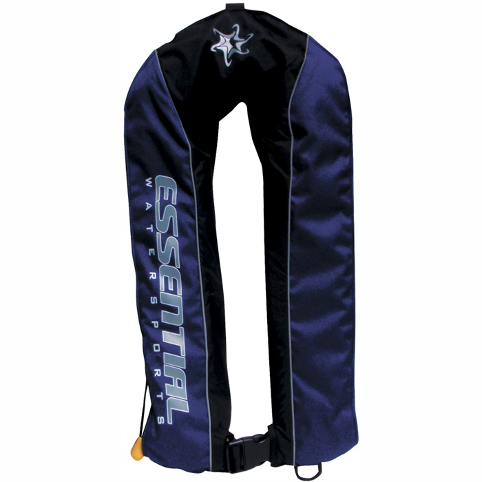 Essential Deluxe Manual Inflatable Jacket Navy Approved to AS 4758-1, Level 150 Essential