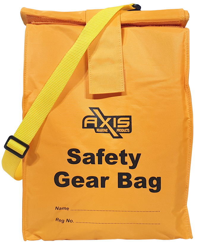 Buoyant Safety Gear Grab Bag With Strap 