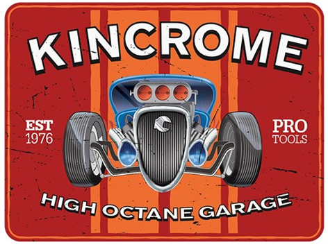 Tin Sign ''High Octane'' Kincrome