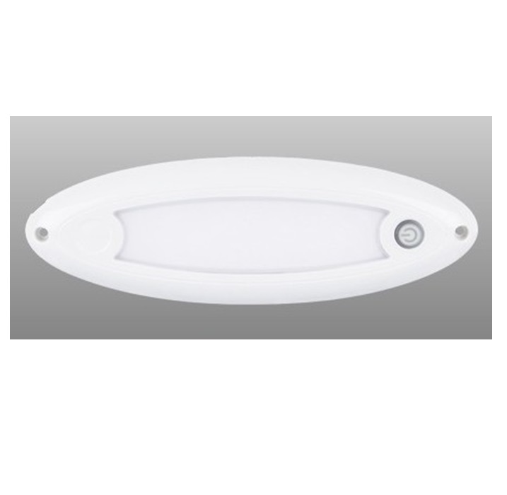 LED Exterior Interior LED Lamp With Switch Oval 201mm