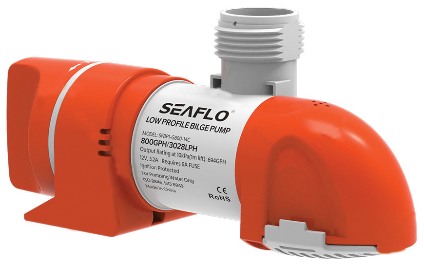 SEAFLO Low Profile 1100gph 12 volt Automatic Bilge Pump 