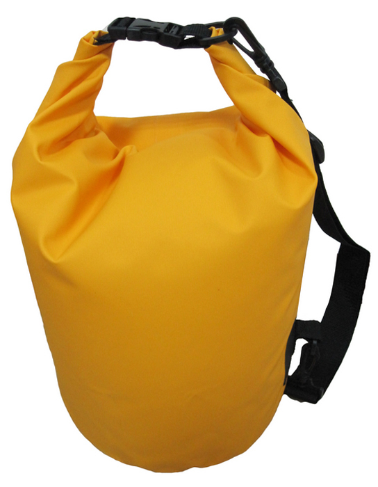 10 Litre Waterproof Bag With Simple Roll Top Closure To Keep Your Possessions Dry 