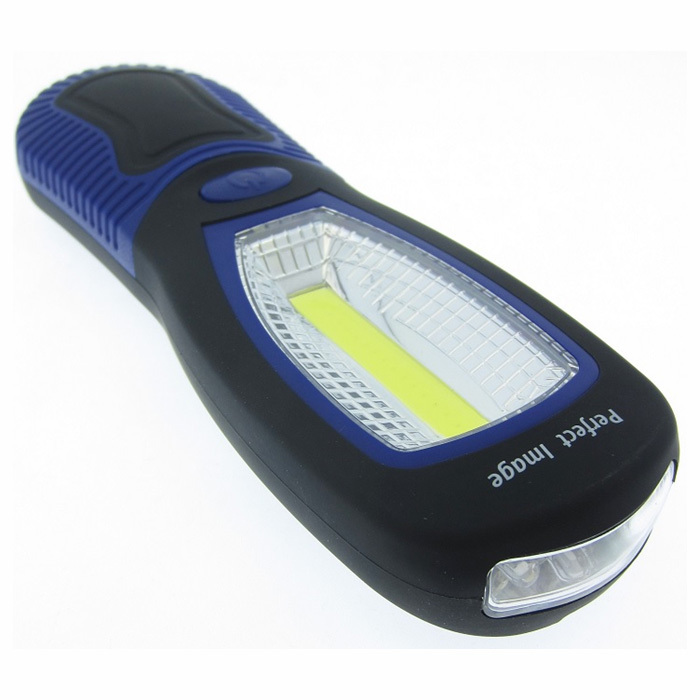 COB LED Super Bright Hand Work Light With LED Torch Lens 