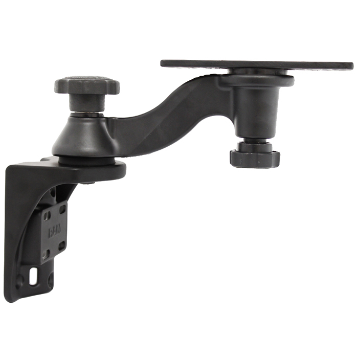 RAM Mount Single 152mm Swing Arm With 158mm x 50mm Rectangle Base And Vertical Mounting Base 