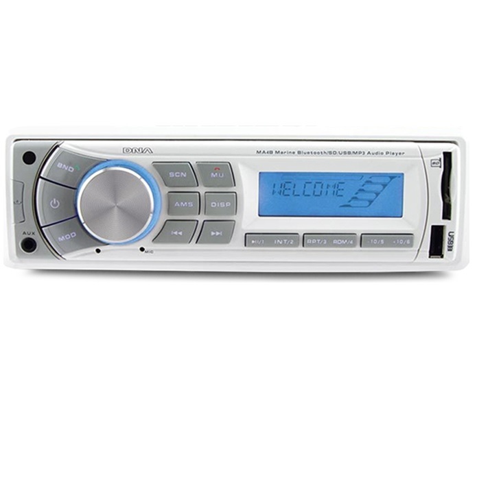 AM/FM Digital Stereo Media Player With Bluetooth! White 