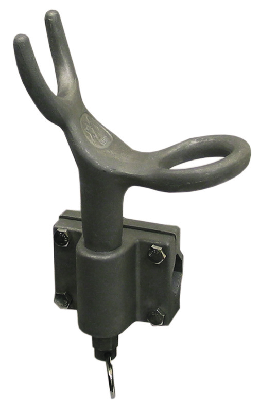 Single Rod Holder, Heavy Duty Cast Alloy With Base 