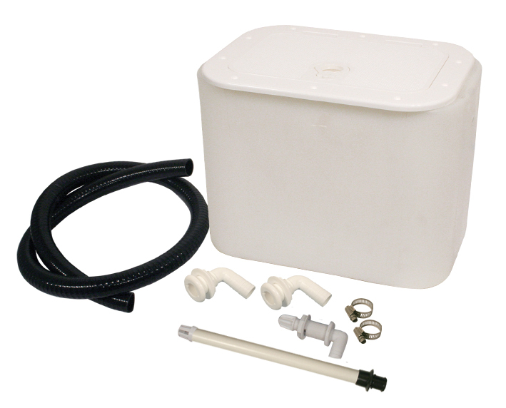 30 Litre Live Bait Tank Kit With Hinged Lid And Accessories