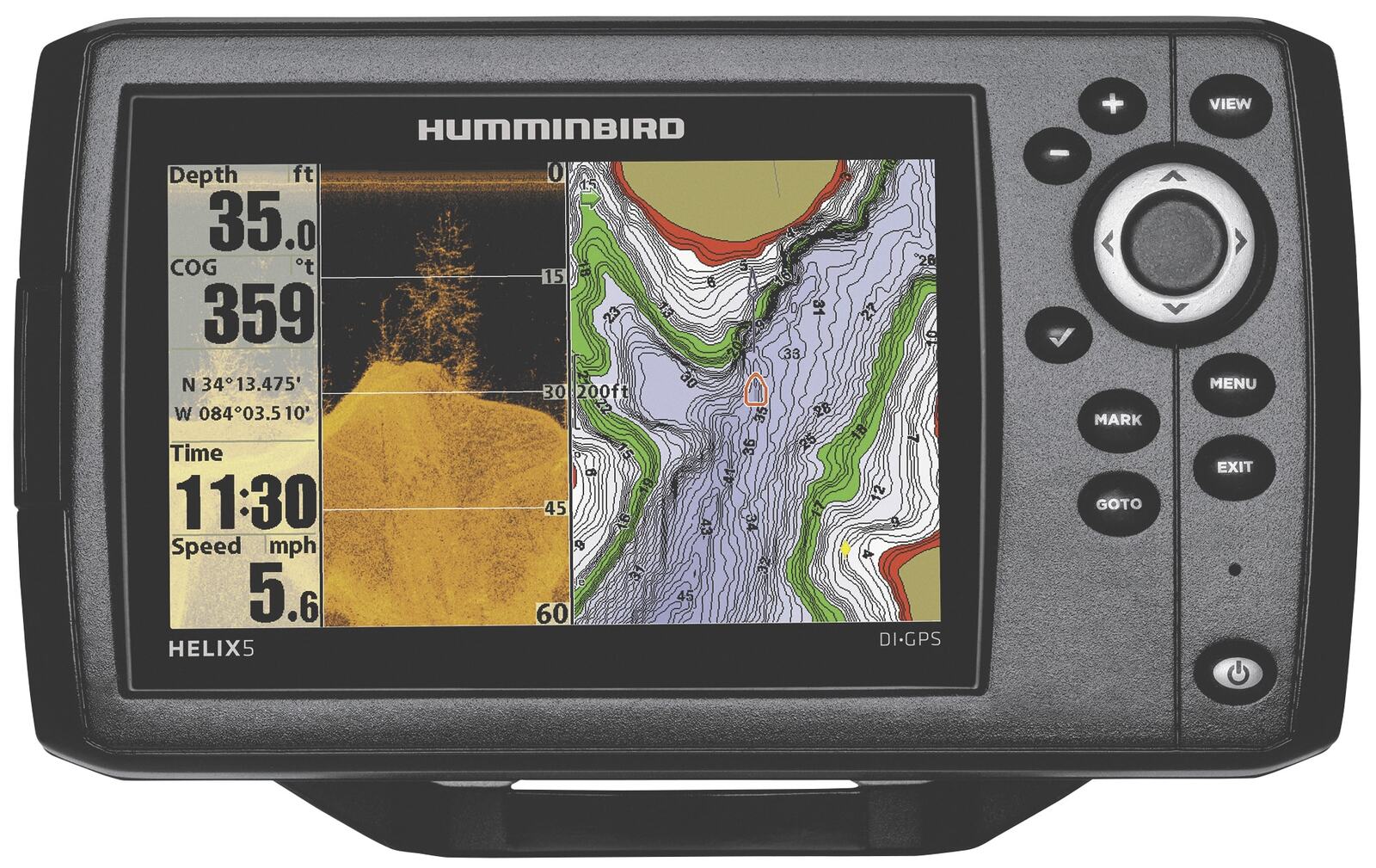 Humminbird Helix 5CX DI GPS Combo With Down Imaging Switchfire, DualBeam PLUS And Built-In GPS Humminbird