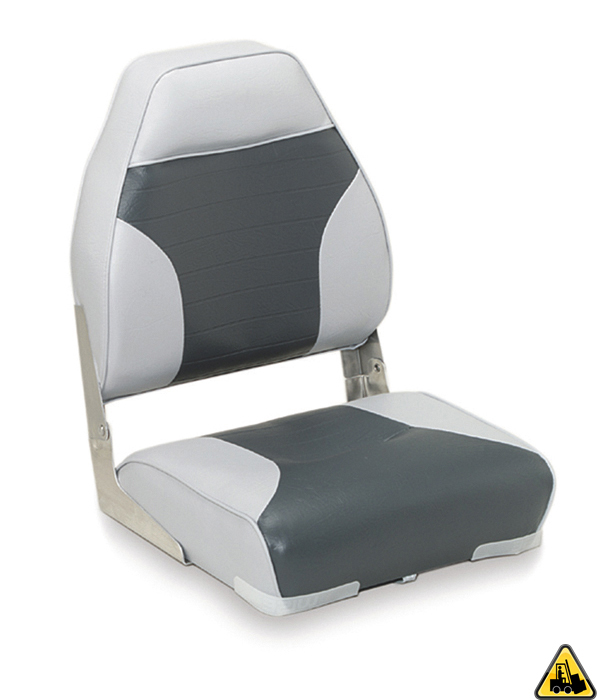 Deluxe High Back Heavy Duty Upholstered Folding Seat With Aluminium Hinges 