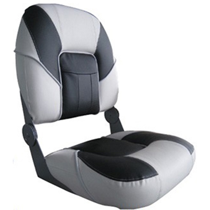 Deluxe Premier Fold Down Seat Grey/Grey/Black Upholstery