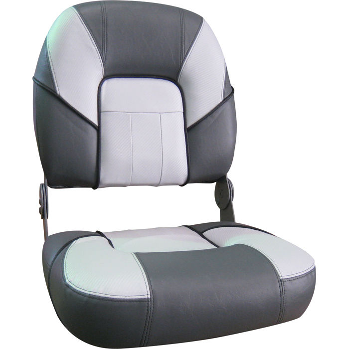 Deluxe Premier Fold Down Seat Black/White/GreyUpholstery