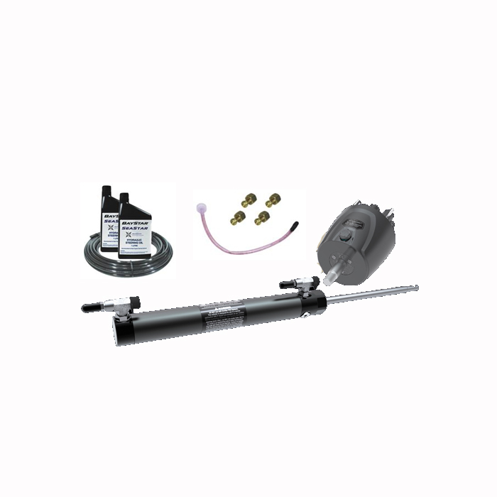 BayStar Complete Side Mount Hydraulic Steering Kit Suits Motors To 150hp Seastar Solutions