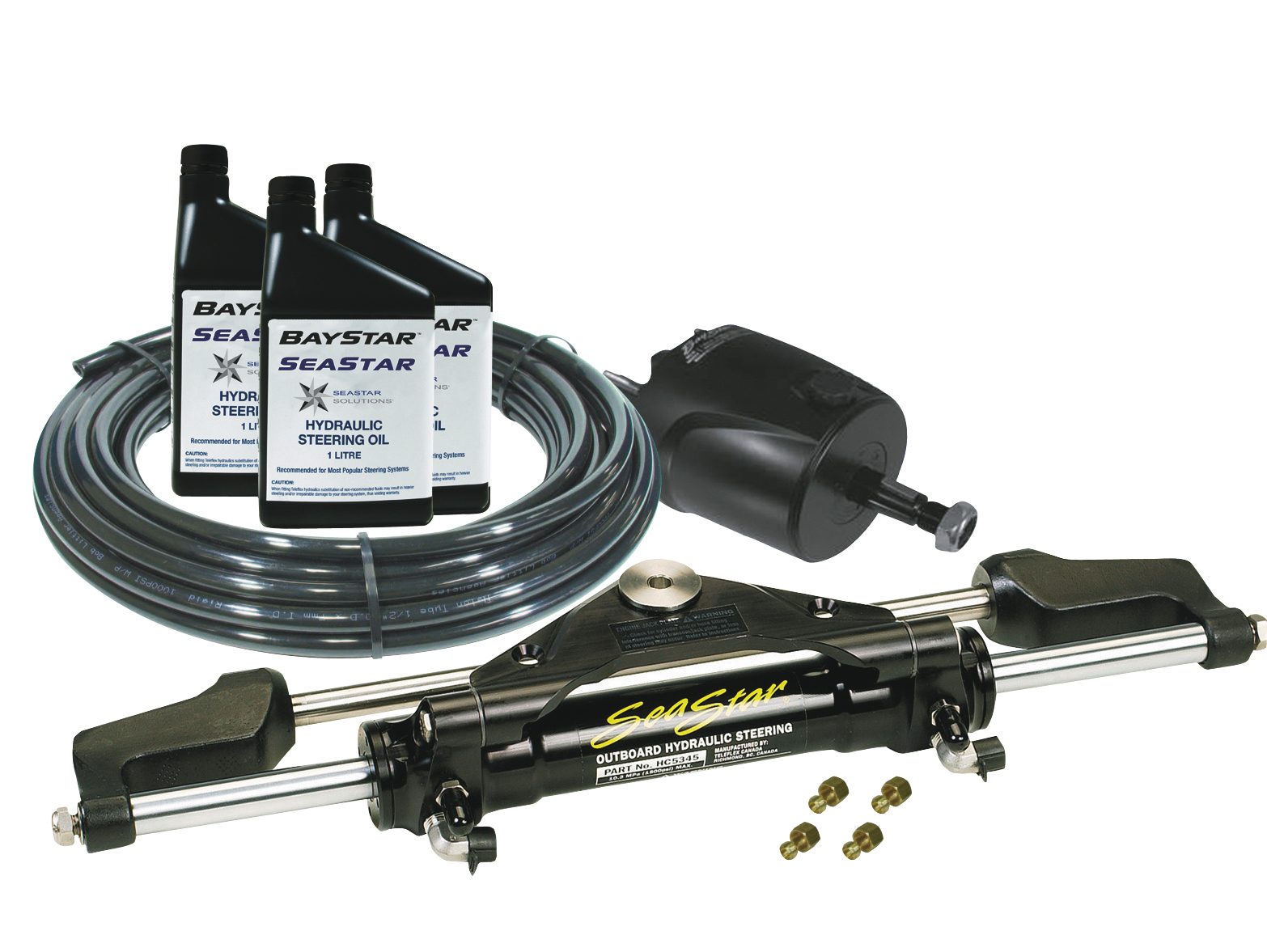 SeaStar Complete Hydraulic Steering Kit Front Mount Suits Motors To 300hp Seastar Solutions