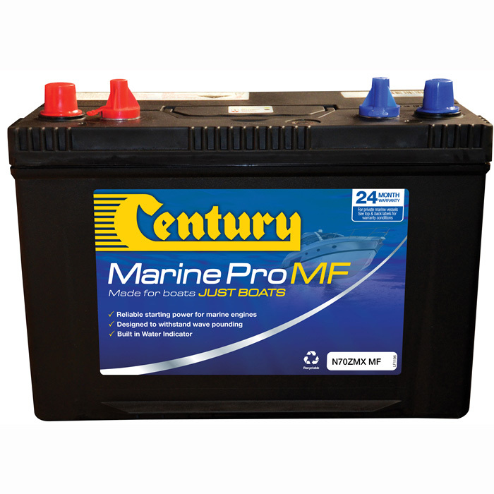 Century Battery Marine Pro N70ZMX 135102 Maintenance Free Battery Century Battery