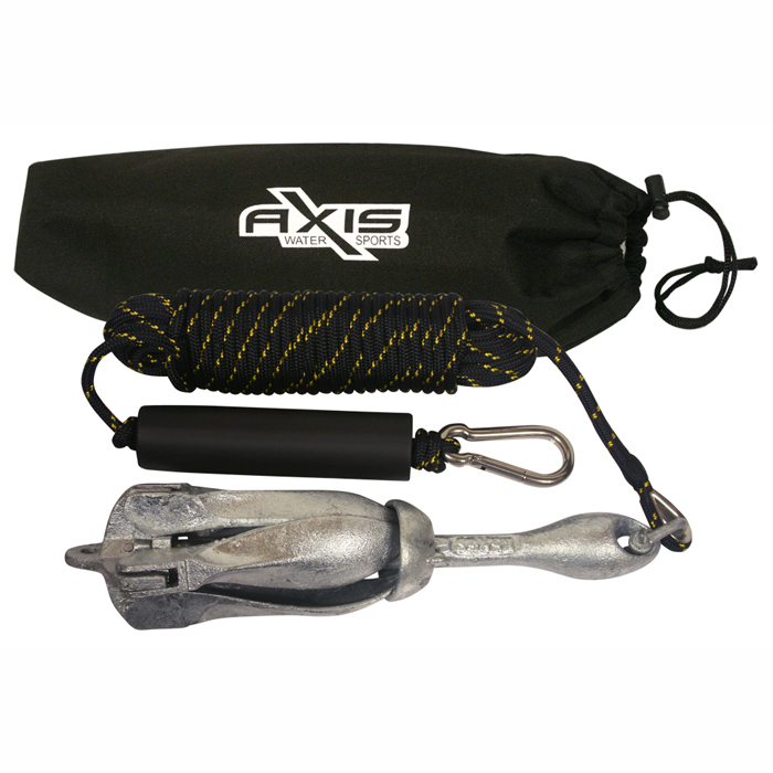 Ski Boat Anchor Kit Including 3.2KG Anchor, Rope, Float And Bag