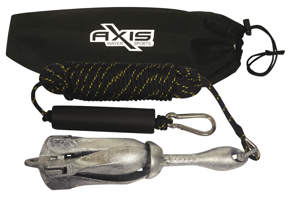 Complete Kayak Anchor Kit Including Anchor, Rope, Float And Bag