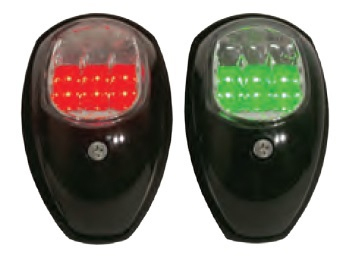 LED Side Mounting Navigation Lights Black 