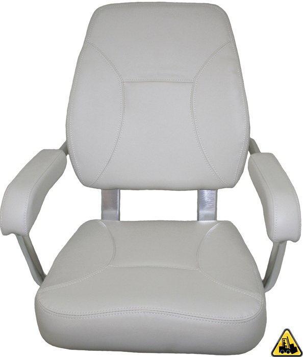 Mini Mojo Heavy Duty  Upholstered Seat White