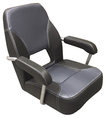 Mini Mojo Heavy Duty  Upholstered Seat Dark Grey With Light Grey 