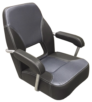 Mini Mojo Heavy Duty  Upholstered Seat Dark Grey With Light Grey