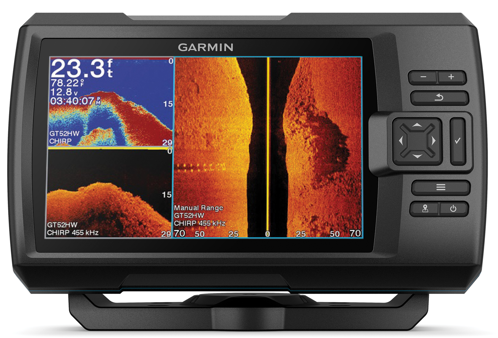 Garmin STRIKER Vivid 7sv 7 CHIRP Fishfinder With DownVu / SideVu And GPS