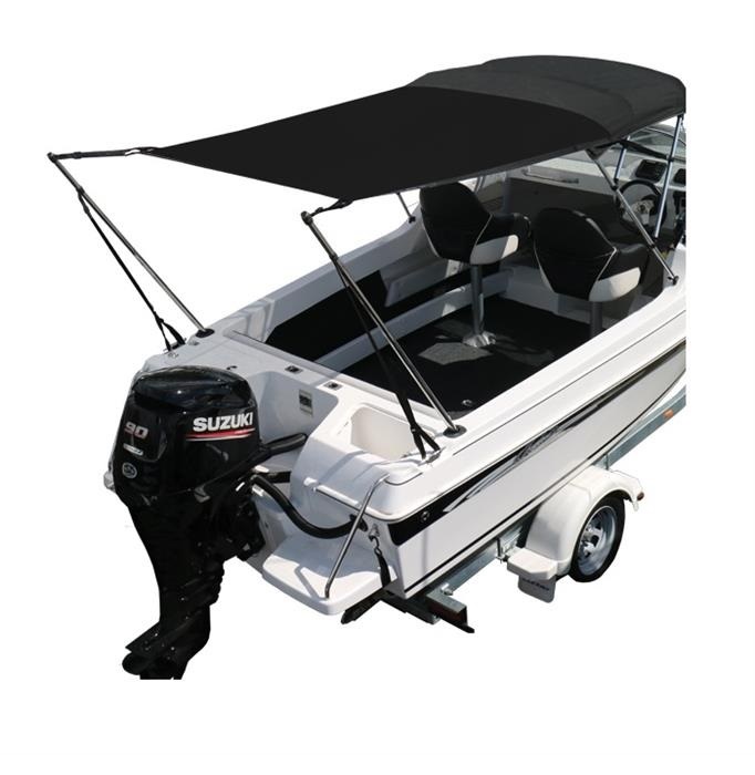 Bimini Extension And Sun Shade Kit 1.7x1.7m Black Oceansouth