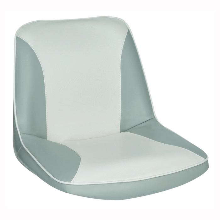 Moulded Tough Ergonomic Boat Seat With Grey And White Upholstery Oceansouth