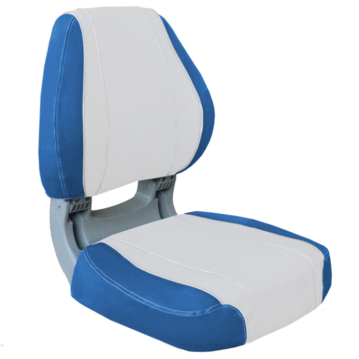 Sirocco Ergonomic Folding Upholstered Seat Blue And White