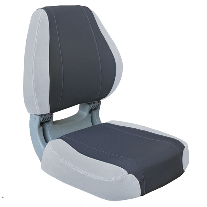 Sirocco Ergonomic Folding Upholstered Seat Grey And Charcoal