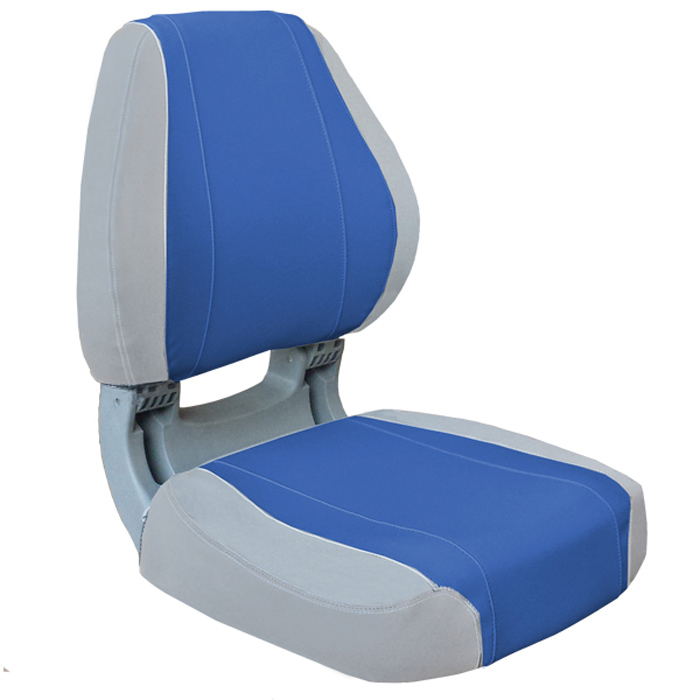 Sirocco Ergonomic Folding Upholstered Seat Grey And Blue