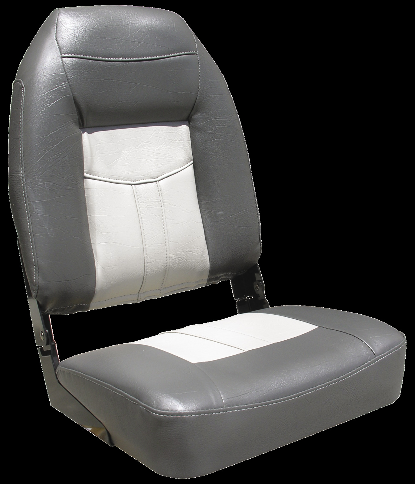 Deluxe High Back Upholstered Folding Seat With Aluminium Hinges 