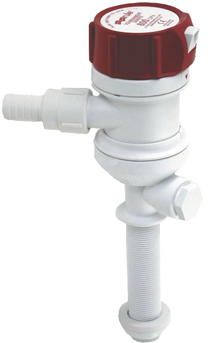 Rule Livewell Thru-Hull Pump Straight Inlet 500gph Rule