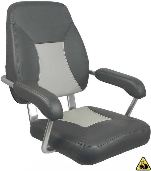 Heavy Duty Mini Mojo Upholstered Seat Dark Grey With Light Grey Highlight 