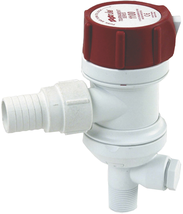 Rule Livewell Thru-Hull Pump Dual Inlet 500gph Rule