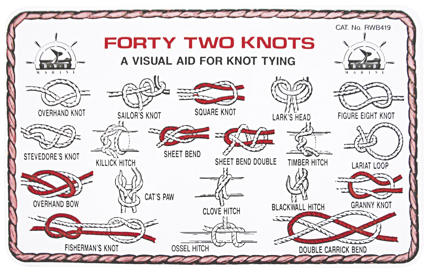 42 knot Card With Rope