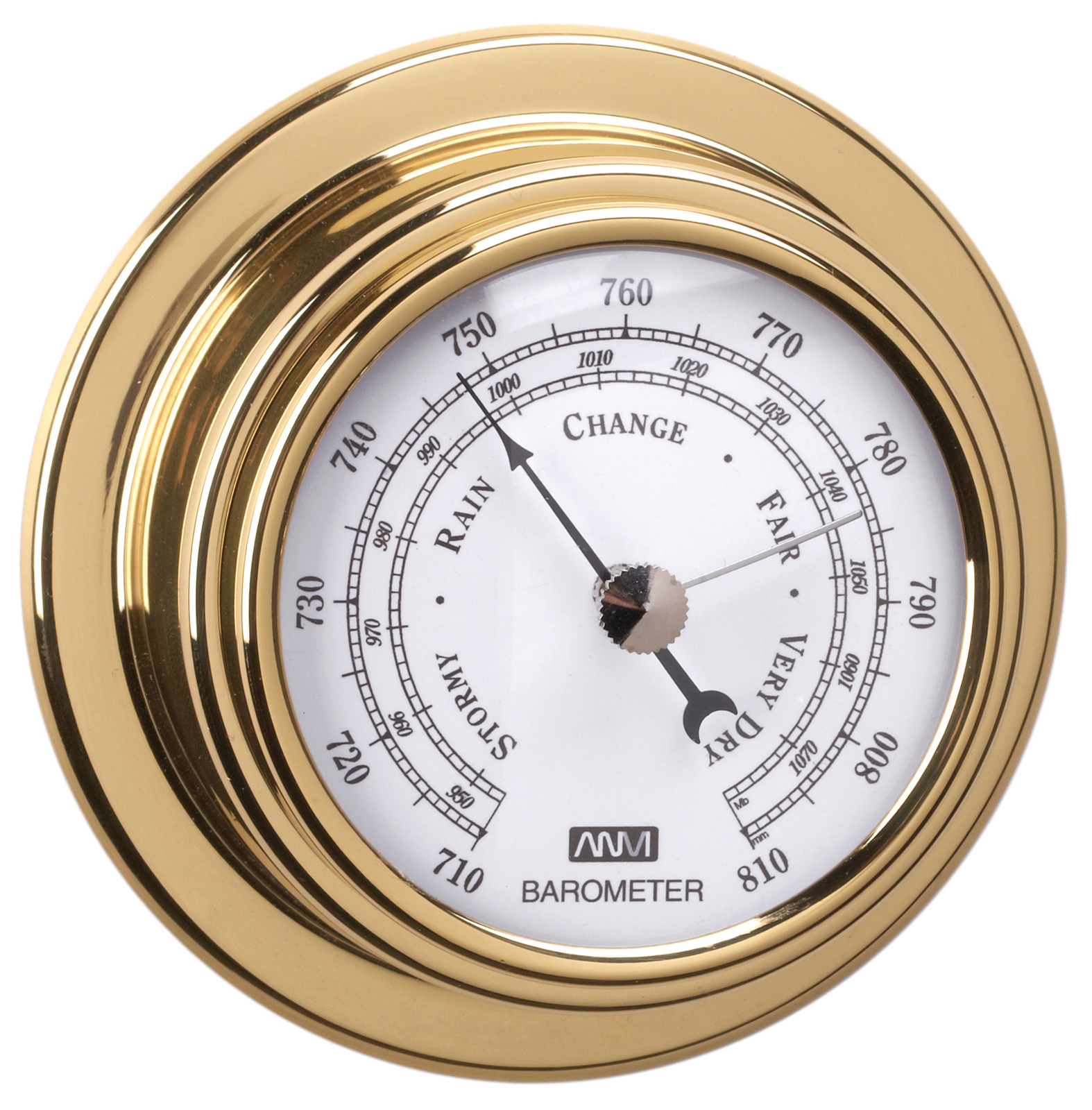 Brass Barometer 120mm Face 