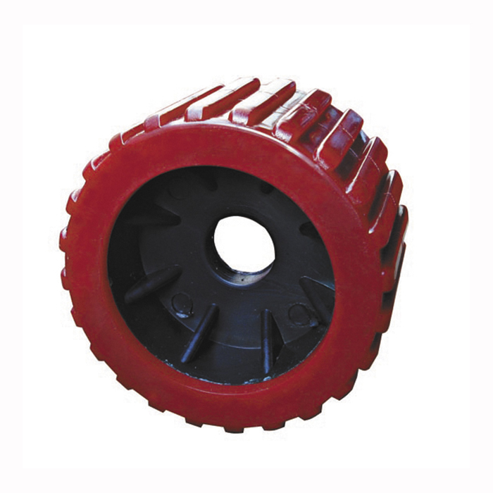 Wobble Roller Ribbed 20mm Centre Red