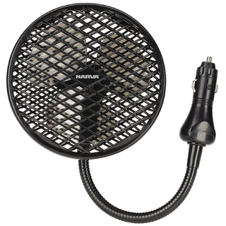 12 Volt Fan With High And Low Setting Cigarette Lighter Plug