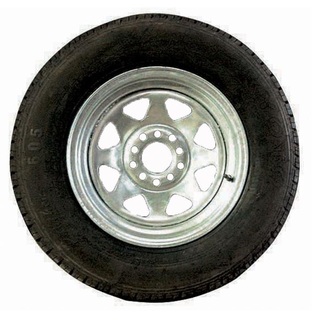 Spare Trailer Wheel Rim And Tyre Multi-Fit Hole Pattern 13" x 155