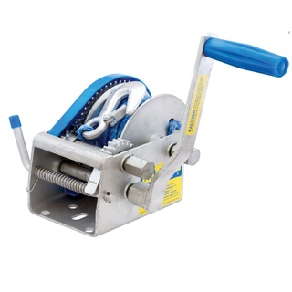 Atlantic Manual Trailer Winch 10:1-5:1-1:1 1000kg Rope