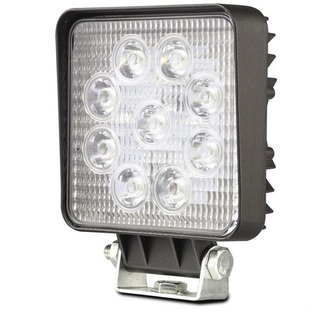 LED 27 Watt Square Work Flood Lamp Black Body 9-32 Volt