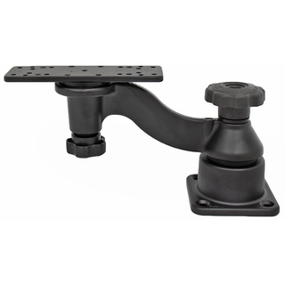 RAM Mount Single 152mm Swing Arm With 158mm x 50mm Rectangle Base And Horizontal Mounting Base